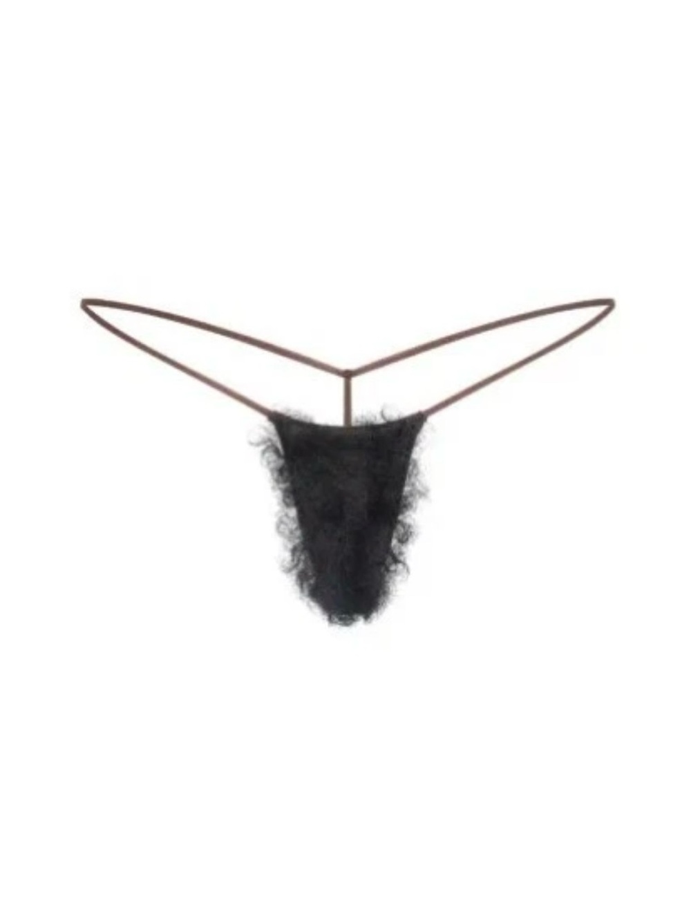 Skims faux hair micro string thong